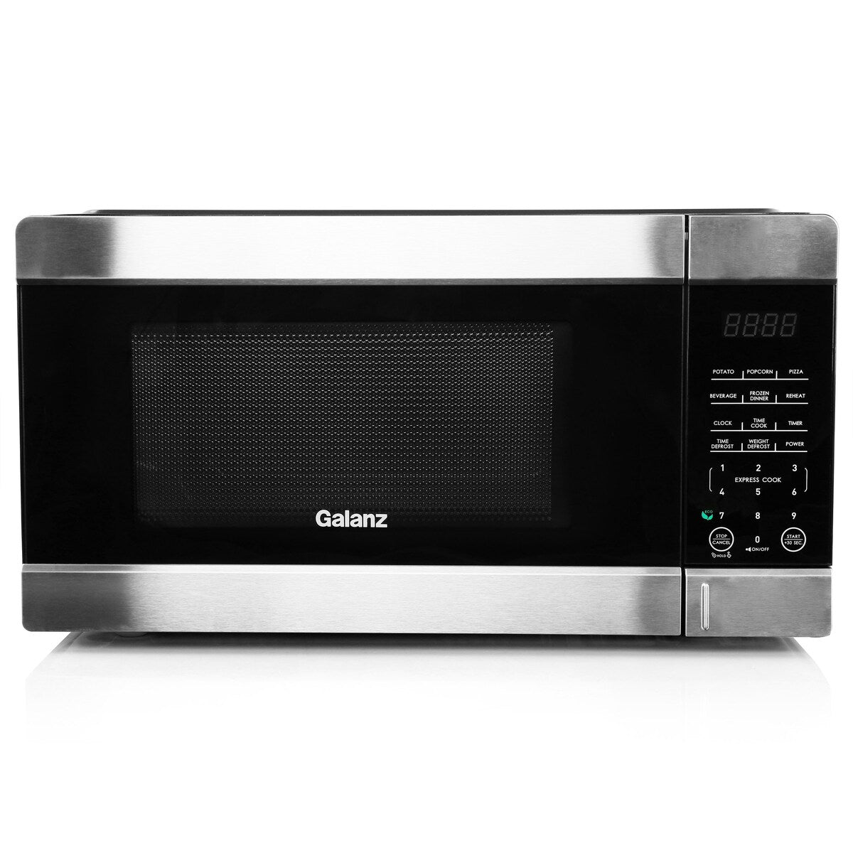 Four à micro-ondes de 0,9 pi³ et 900 W pour comptoir, noir, avec fonction de cuisson rapide en un seul toucher.