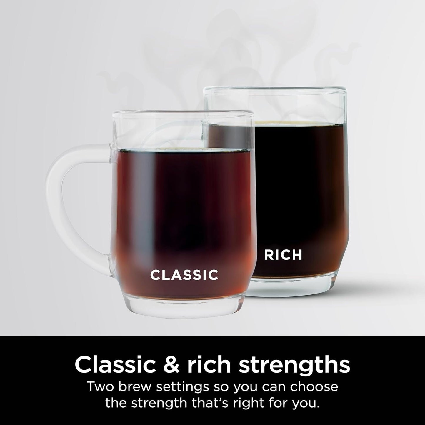 Cafetière programmable 12 tasses, 2 modes de préparation, plaque chauffante réglable, réservoir de 60 oz, fonction de préparation différée, acier inoxydable noir.