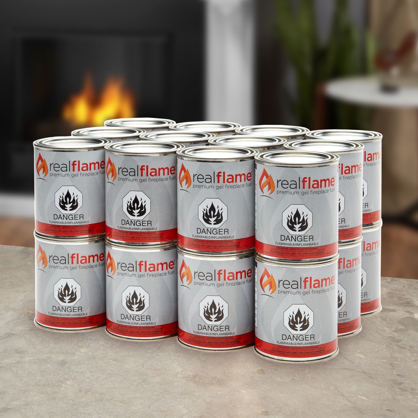 Gel combustible 13 oz (paquet de 24) par Real Flame - 3,5 x 4