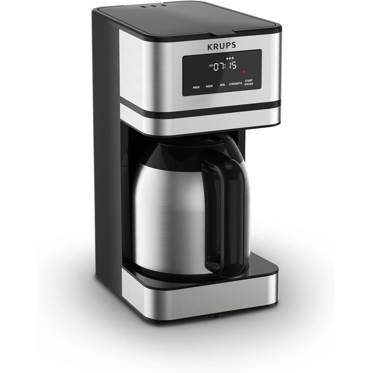 Cafetière programmable 14 tasses, carafe en acier inoxydable, 3 intensités de café, minuterie 24h, maintien au chaud 4h
