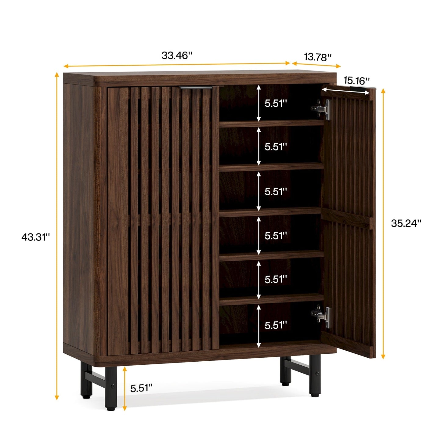 Meuble à chaussures avec porte pour entrée et salon, capacité de 24 paires