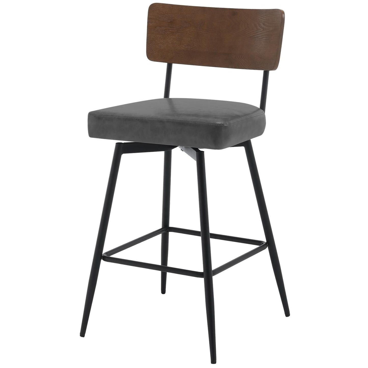 Tabourets de bar/compteur pivotants à revêtement en simili cuir - Lot de 2/3/4