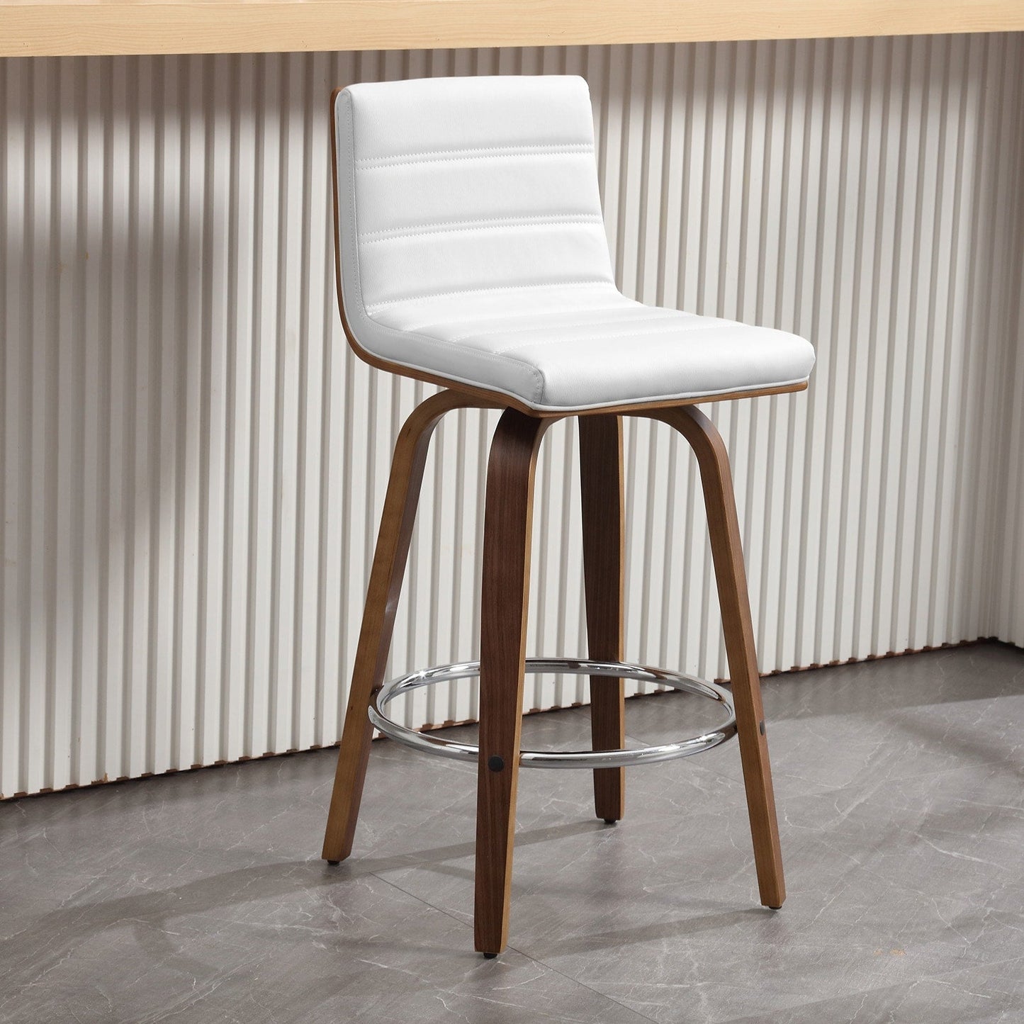 Tabourets de bar/comptoir pivotants en simili cuir 26/29, lot de 2/3