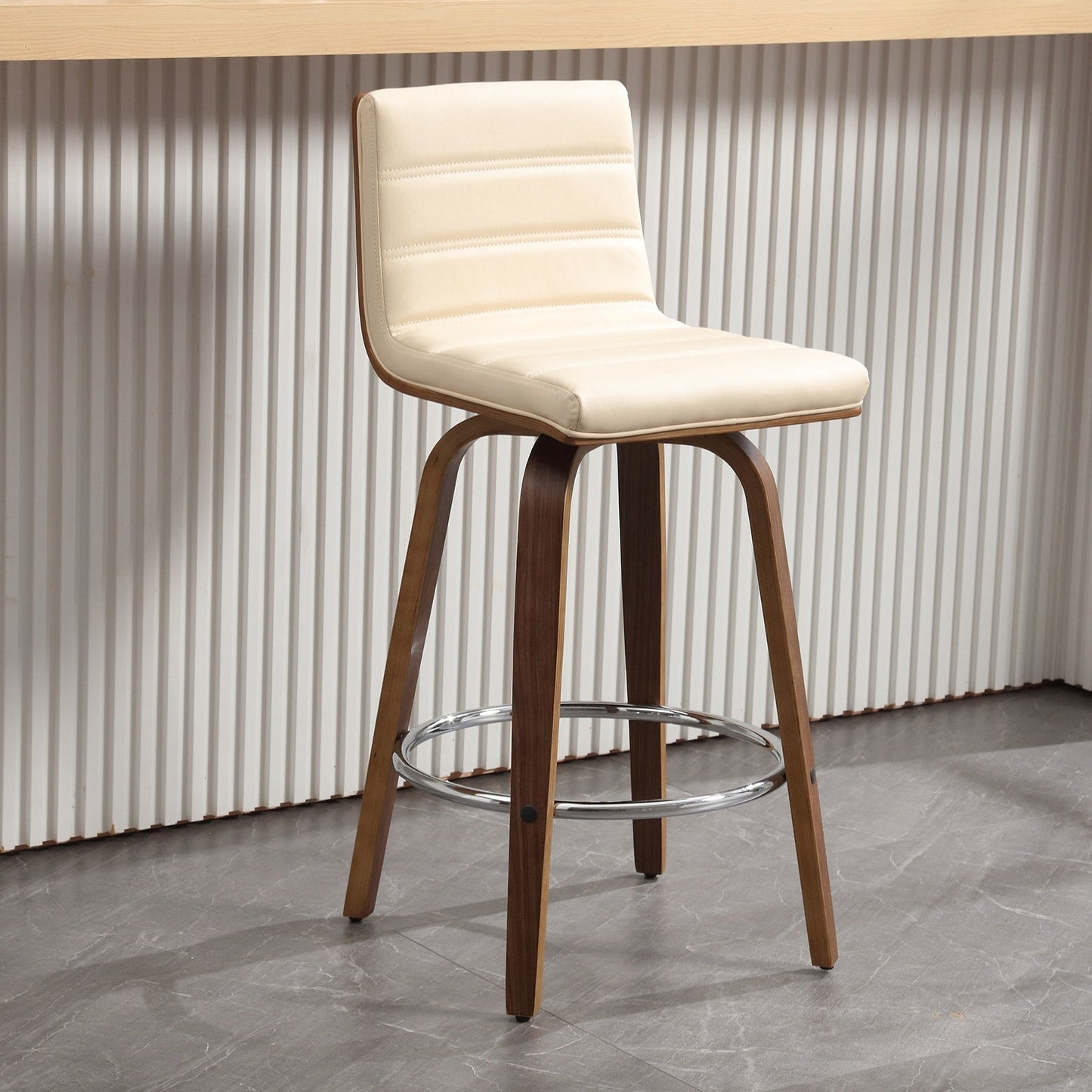 Tabourets de bar/comptoir pivotants en simili cuir 26/29, lot de 2/3