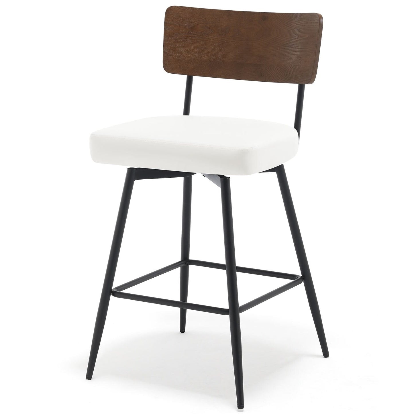Tabourets de bar/compteur pivotants à revêtement en simili cuir - Lot de 2/3/4