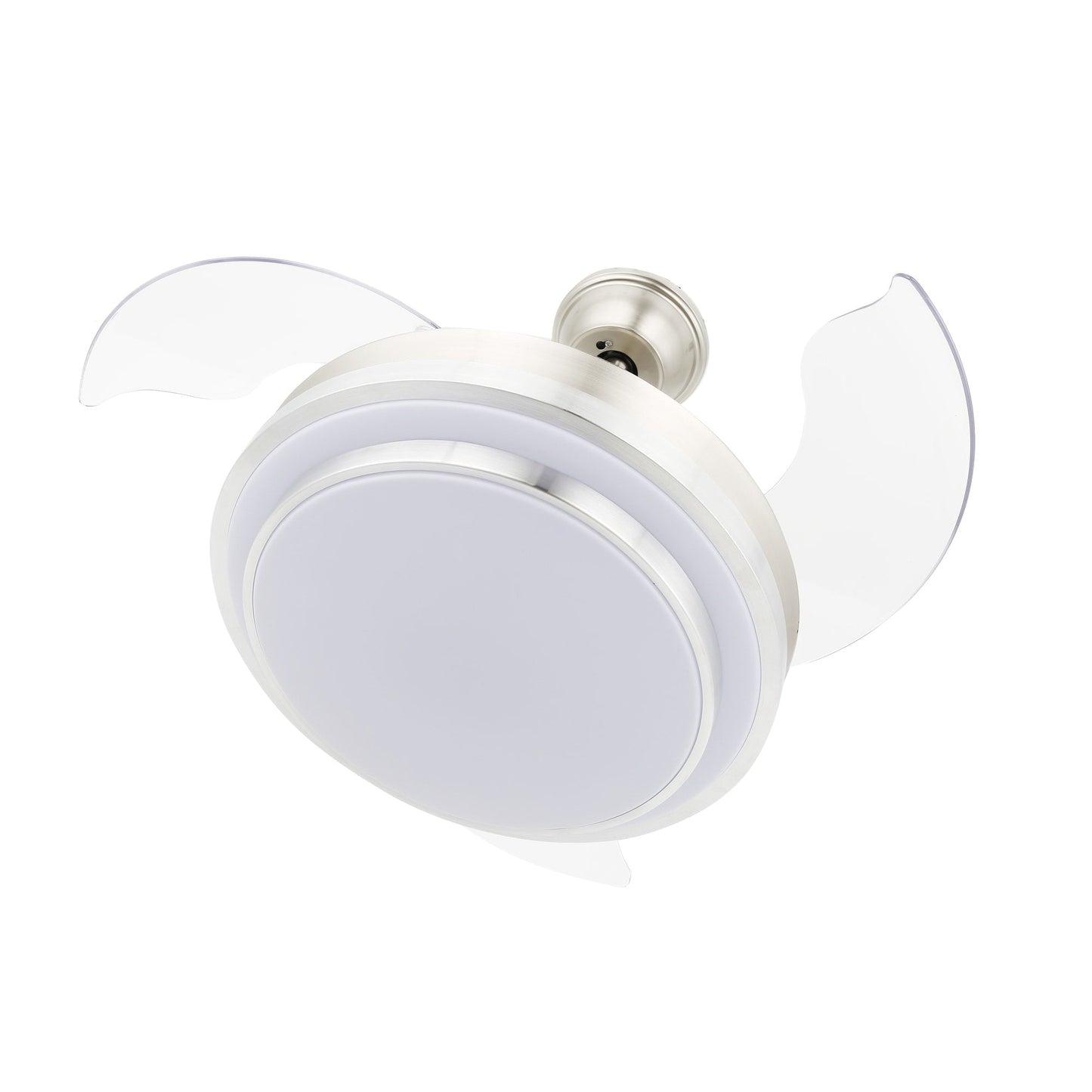 Ventilateur de plafond rétractable moderne Bella Depot 36 avec éclairage LED, lames réversibles à 6 vitesses avec télécommande