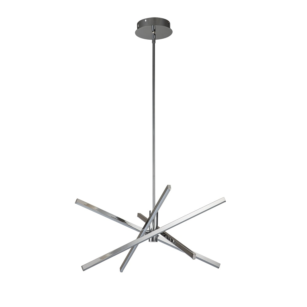 Luminaire suspendu linéaire en forme d'étoile de style moderne, en aluminium noir/or, avec LED, pour salon/salle à manger/cuisine.