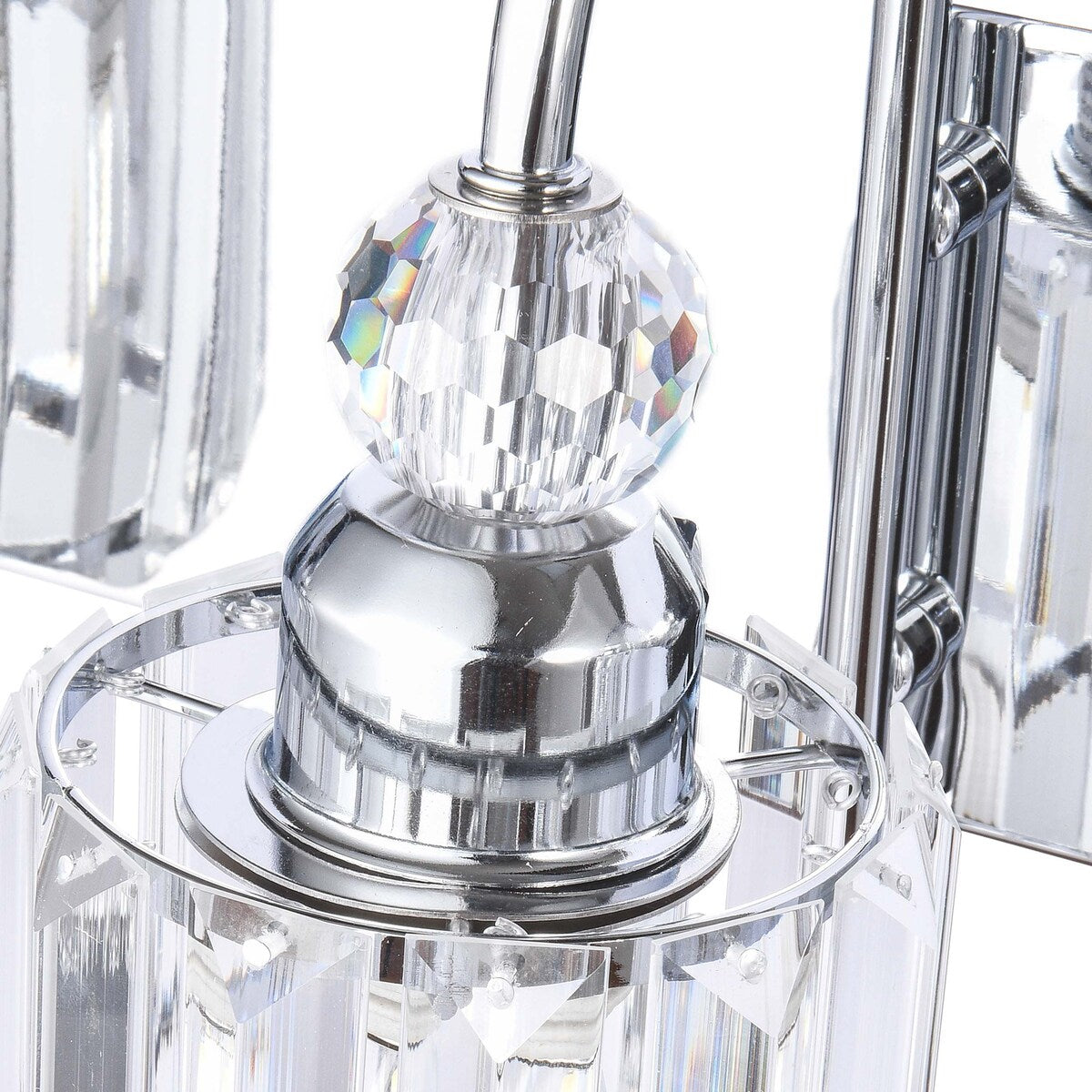 Chrome/ Noir/ Or Moderne Au-dessus du miroir Cristal Salle de bain Luminaires muraux pour salle de bain Lumières de vanité