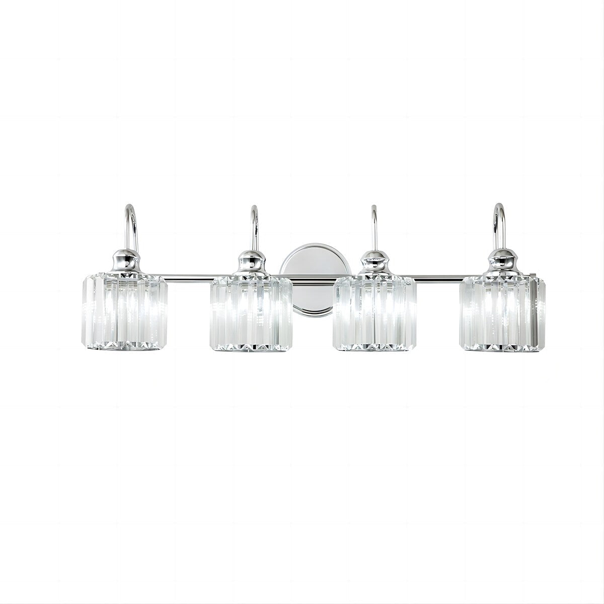 Chrome/ Noir/ Or Moderne Au-dessus du miroir Cristal Salle de bain Luminaires muraux pour salle de bain Lumières de vanité