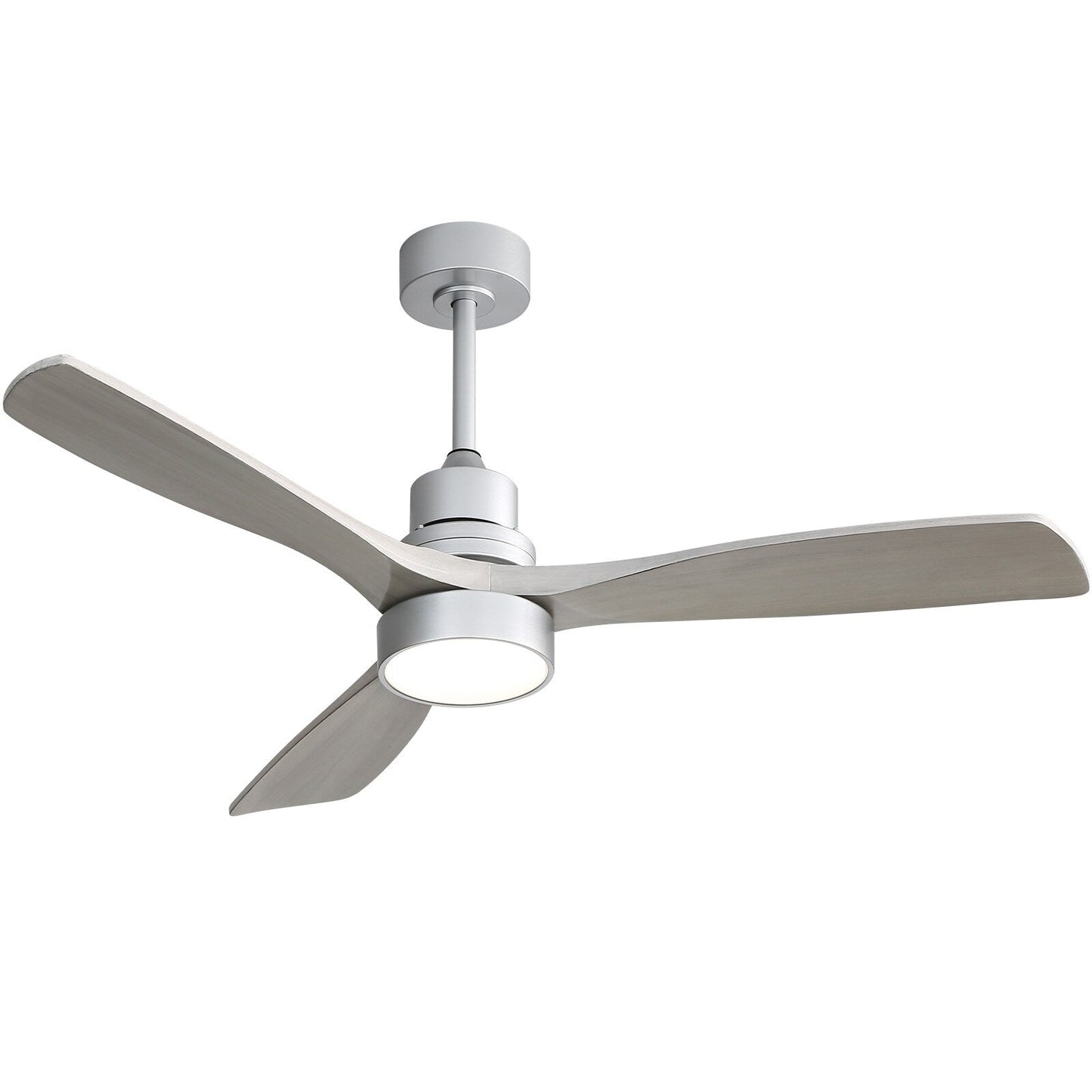 Ventilateur de plafond à LED intégré de 48 et 52 pouces avec éclairage et télécommande, moteur à courant continu réversible.