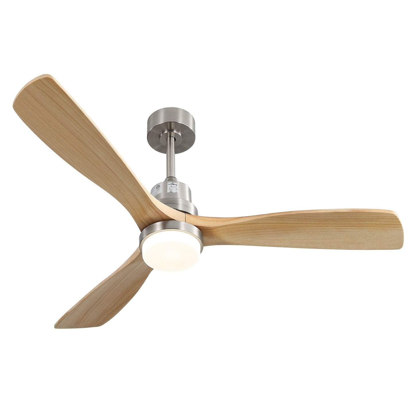 Ventilateur de plafond à LED intégré de 48 et 52 pouces avec éclairage et télécommande, moteur à courant continu réversible.