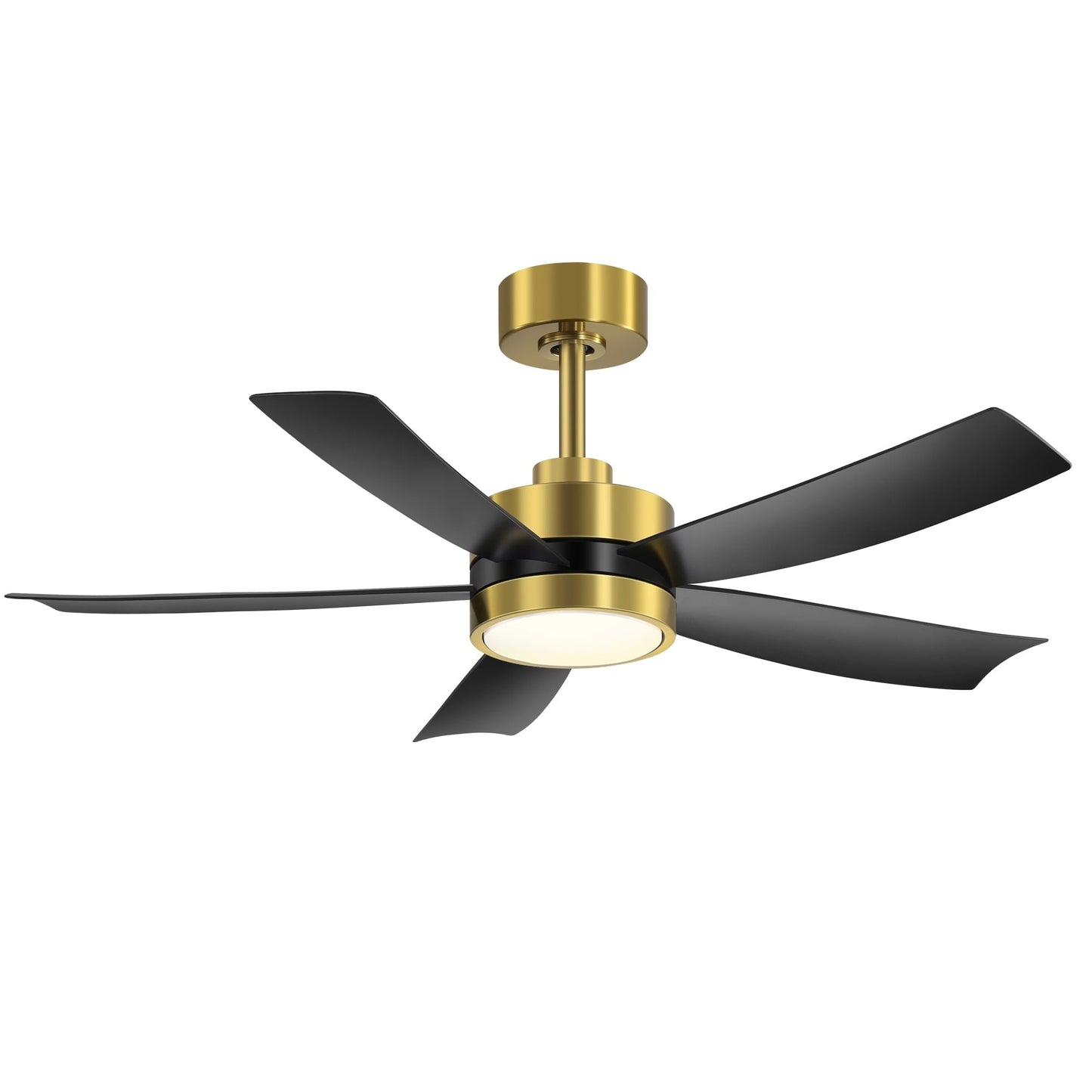 Ventilateur de plafond Breezary à 5 pales LED 65/52/42 avec kit d'éclairage et télécommande