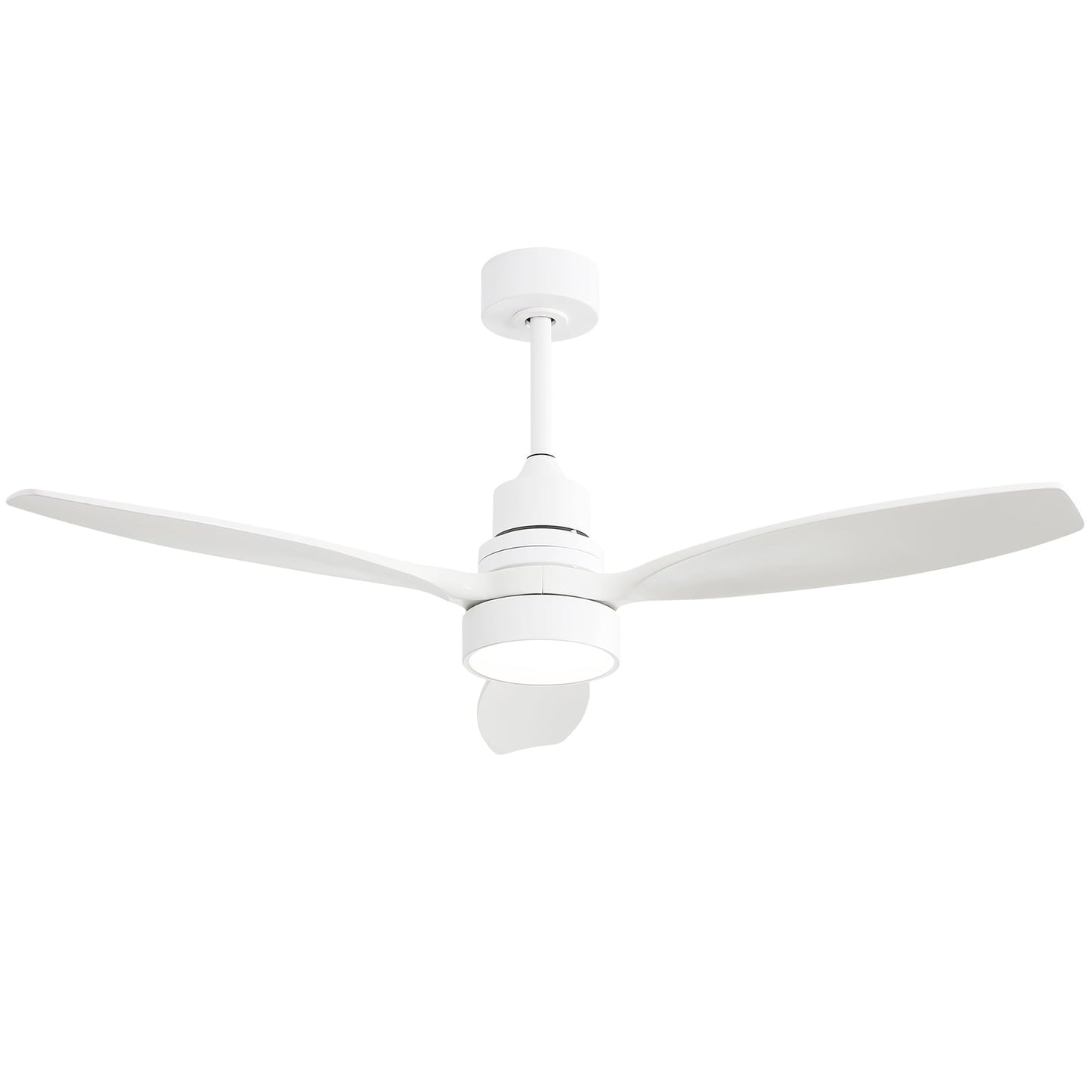 Ventilateur de plafond à LED intégré de 48 et 52 pouces avec éclairage et télécommande, moteur à courant continu réversible.