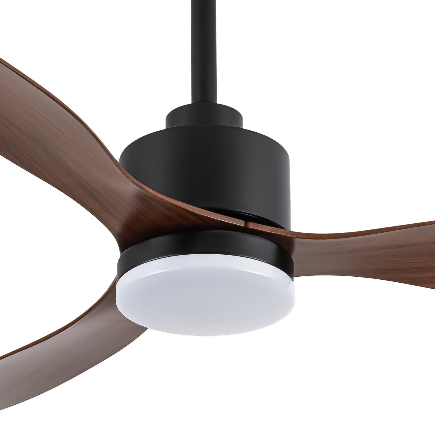 Ventilateur de plafond LED 52 pouces avec éclairage et télécommande (3 pales)