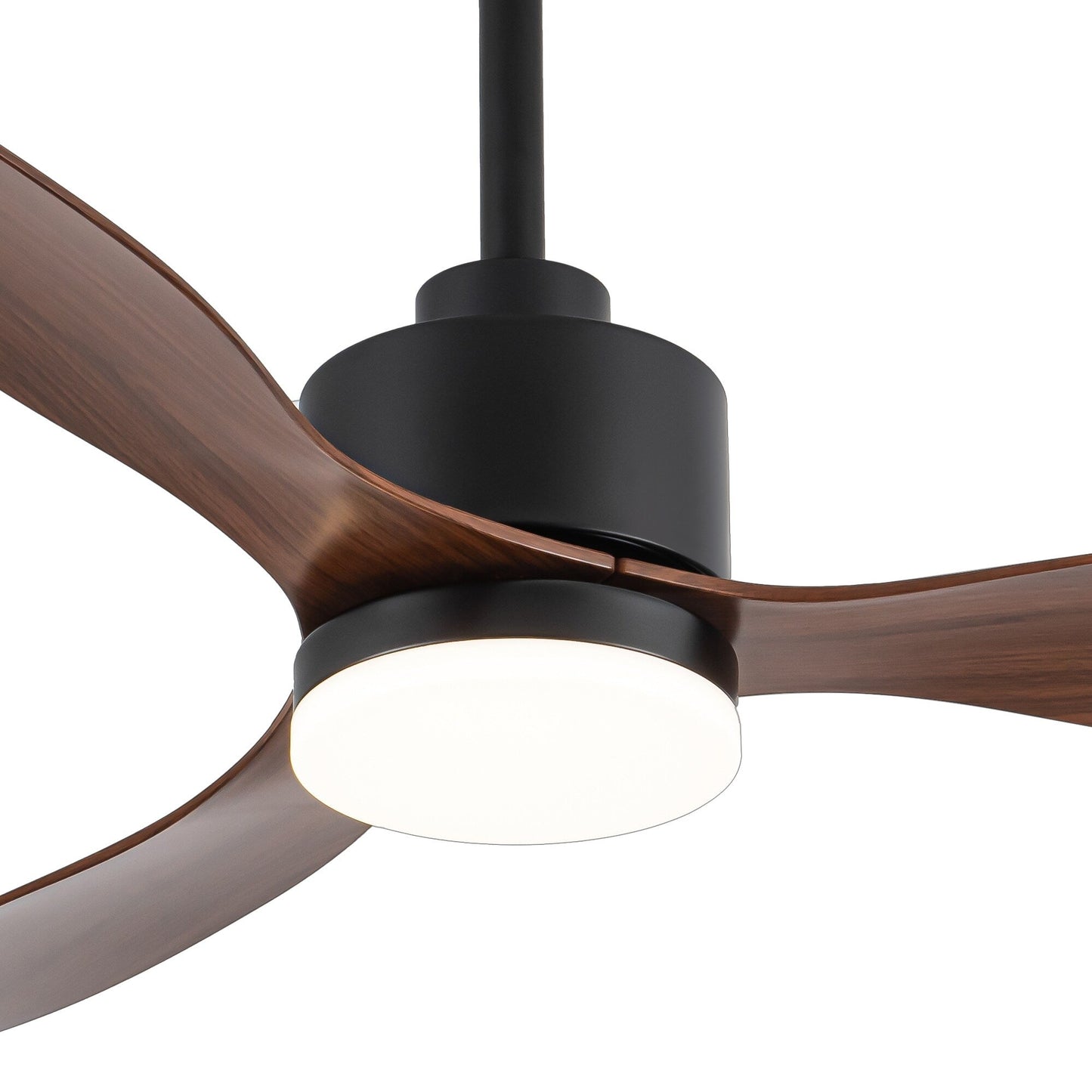 Ventilateur de plafond LED 52 pouces avec éclairage et télécommande (3 pales)