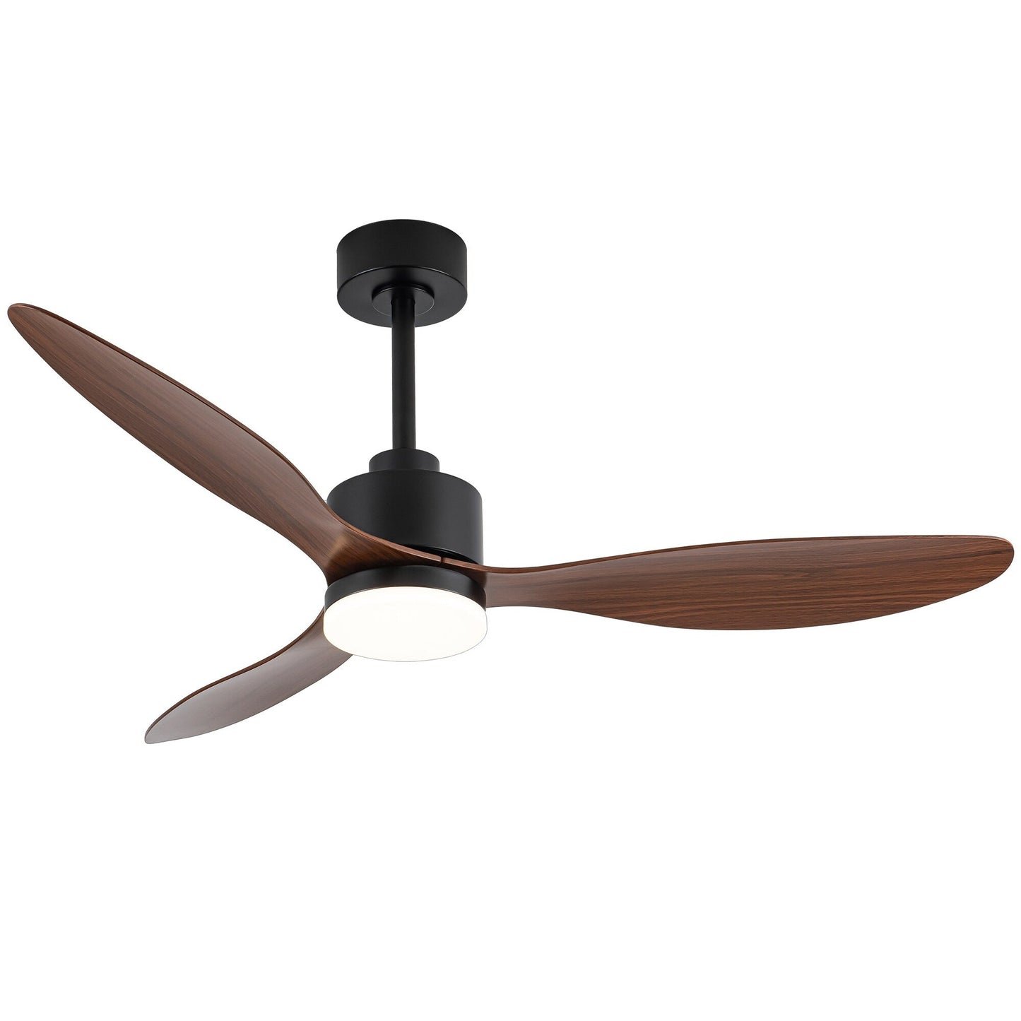 Ventilateur de plafond LED 52 pouces avec éclairage et télécommande (3 pales)
