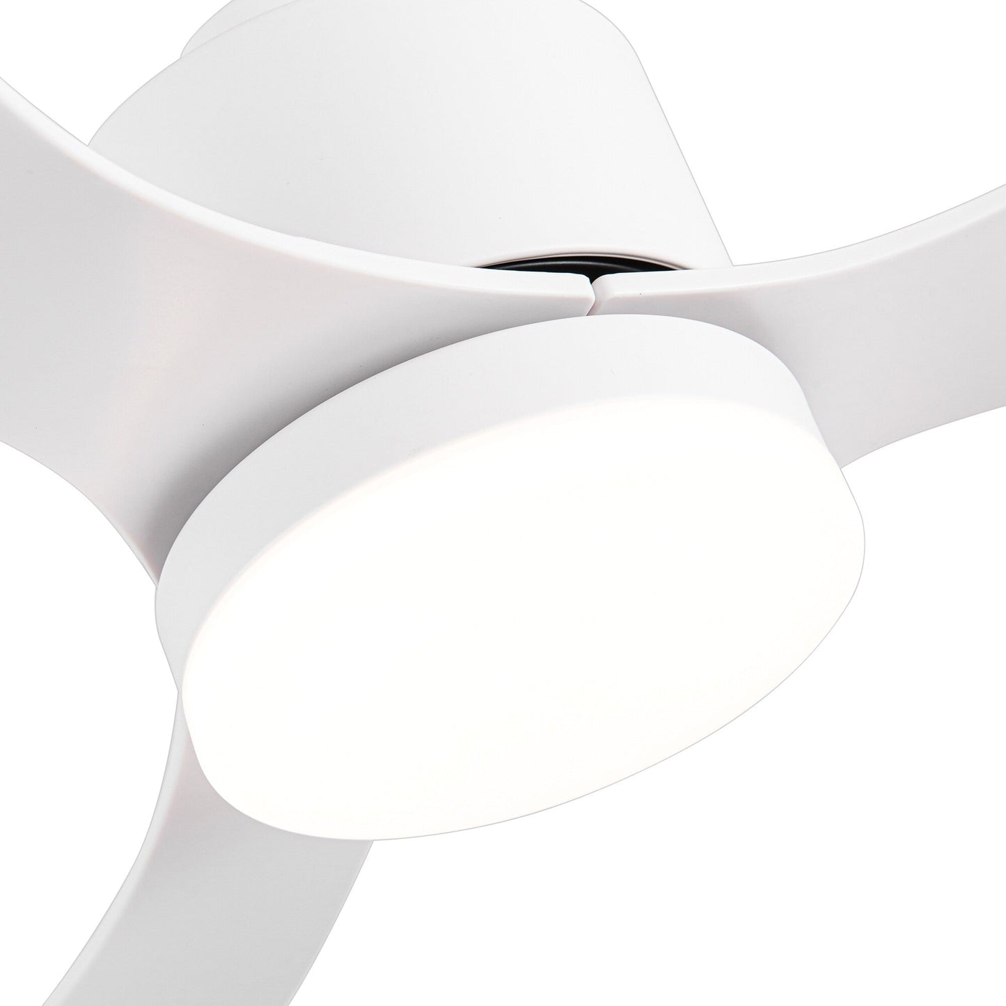 Ventilateur de plafond LED 52 pouces avec éclairage et télécommande (3 pales)