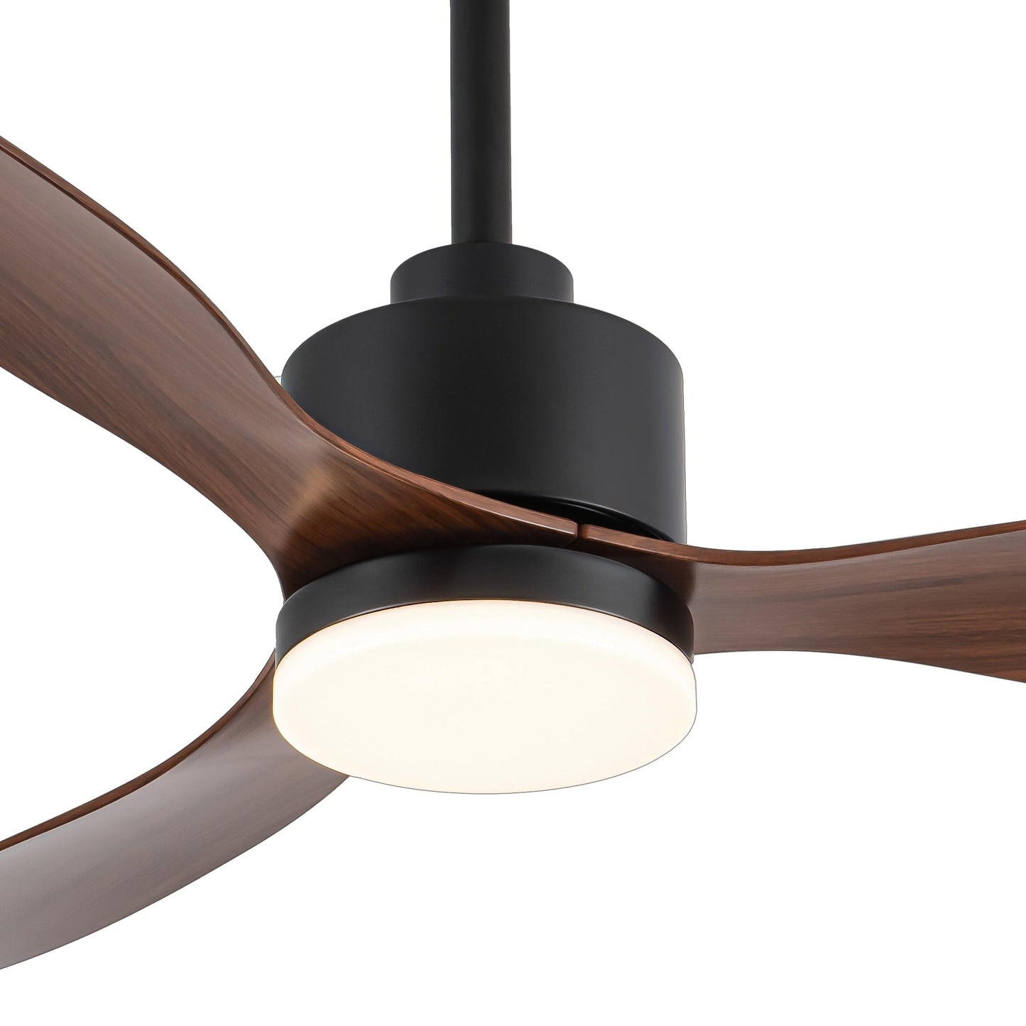 Ventilateur de plafond LED 52 pouces avec éclairage et télécommande (3 pales)