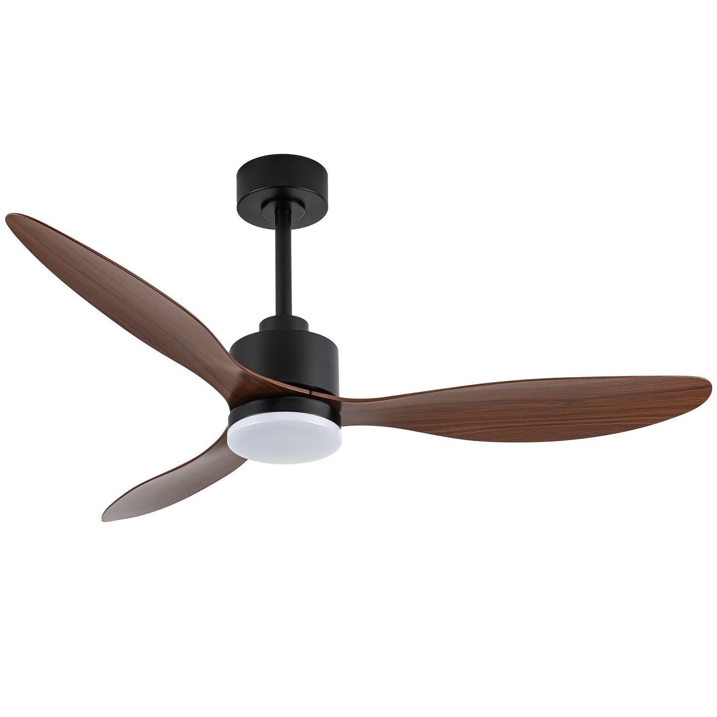 Ventilateur de plafond LED 52 pouces avec éclairage et télécommande (3 pales)