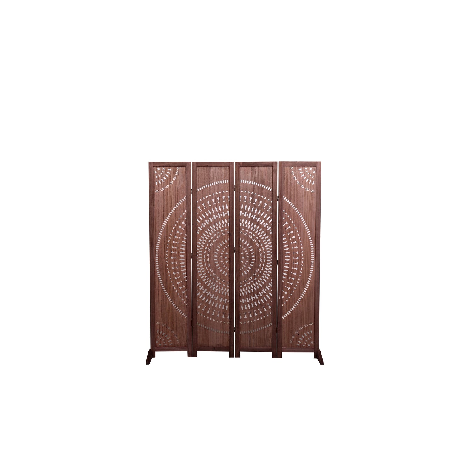 Paravent pliable en bois massif, 165 cm de hauteur