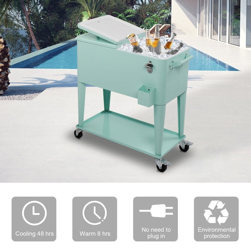 Réfrigérateur à spray en acier de 80QT avec étagère