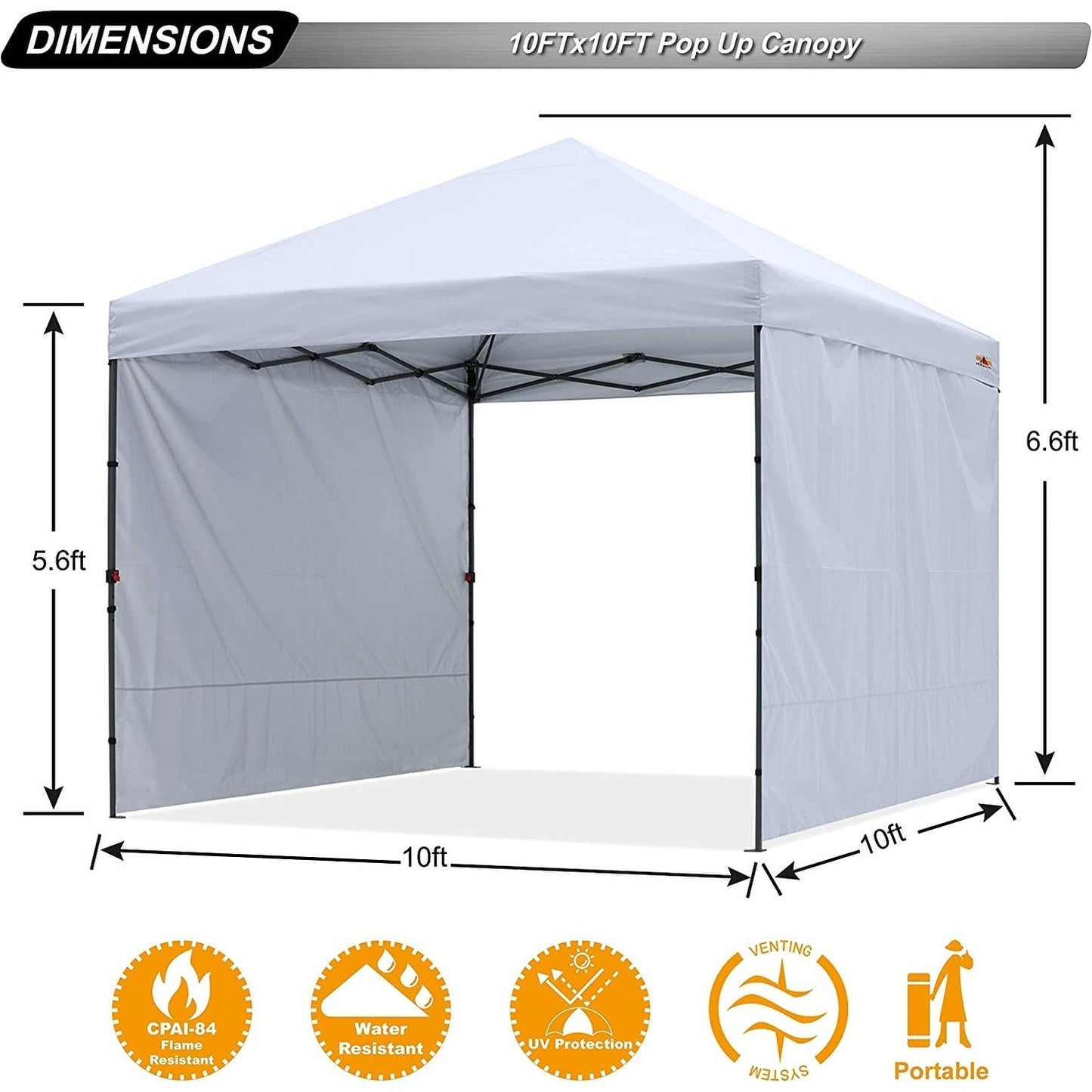 ABCCANOPY Tente de parasol pliable facile à installer, durable, pour extérieur.