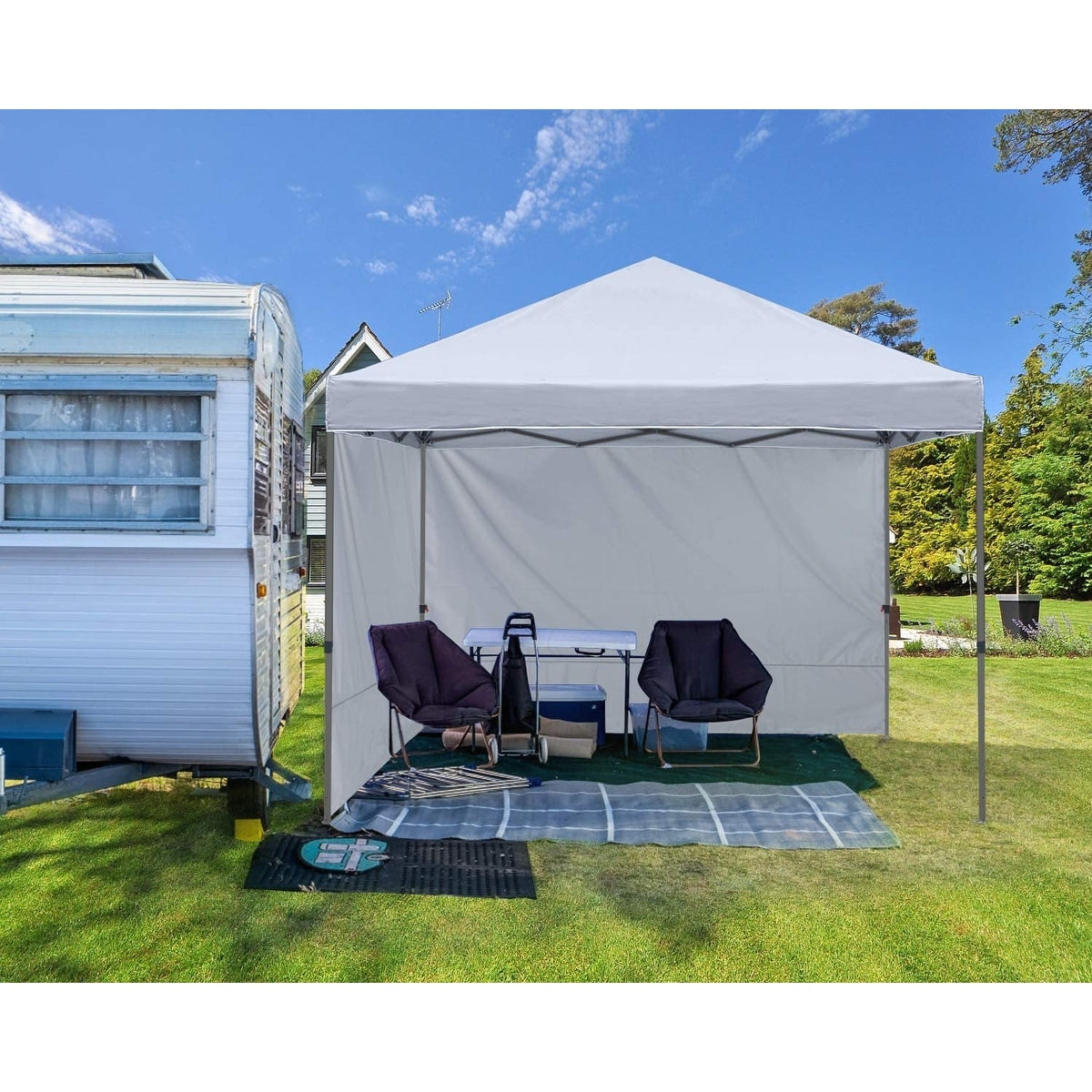 ABCCANOPY Tente de parasol pliable facile à installer, durable, pour extérieur.