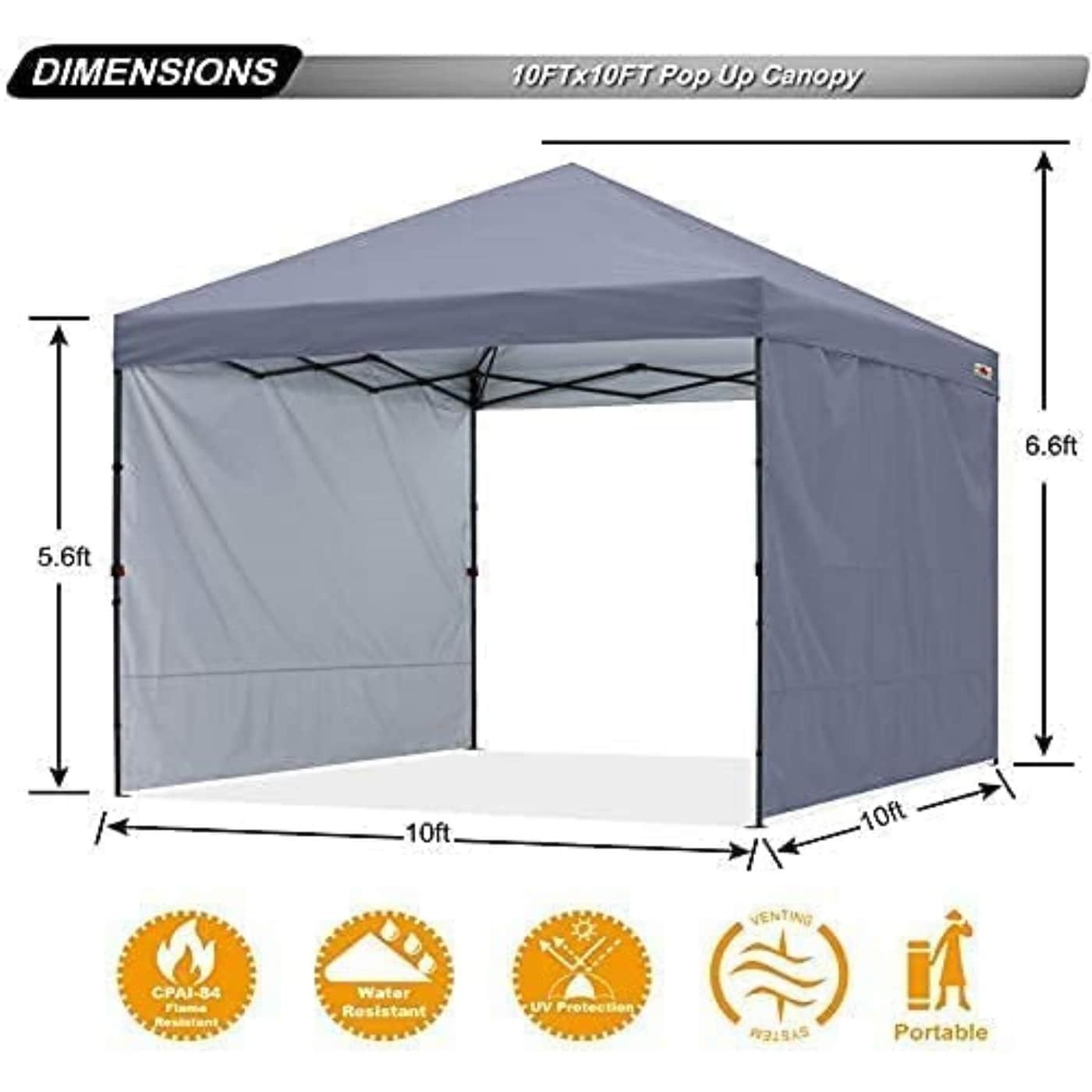 ABCCANOPY Tente de parasol pliable facile à installer, durable, pour extérieur.