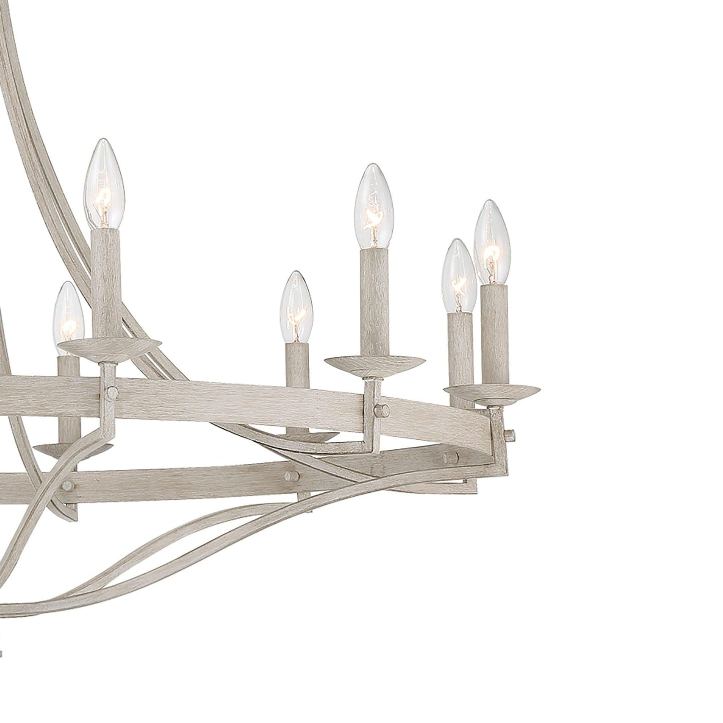 Luminaire à suspension Fidenza à 12 lumières, style ferme moderne, en forme de roue de charrette, avec certification UL - D40'' * H135''