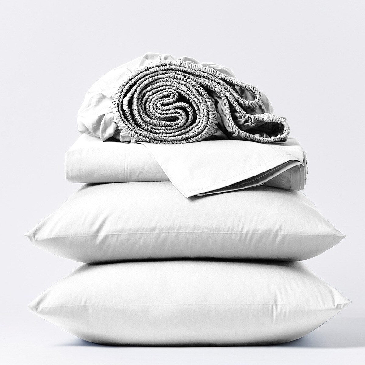 Jeu de draps en coton égyptien ultra-doux et soyeux Aireolux, 1000 fils au pouce carré