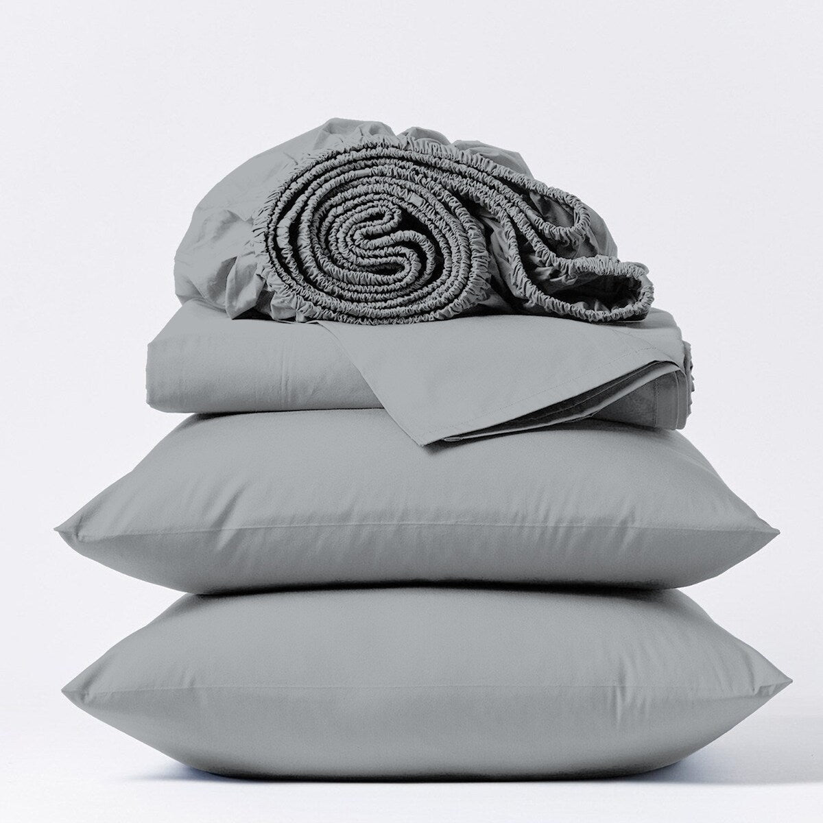 Jeu de draps en coton égyptien ultra-doux et soyeux Aireolux, 1000 fils au pouce carré