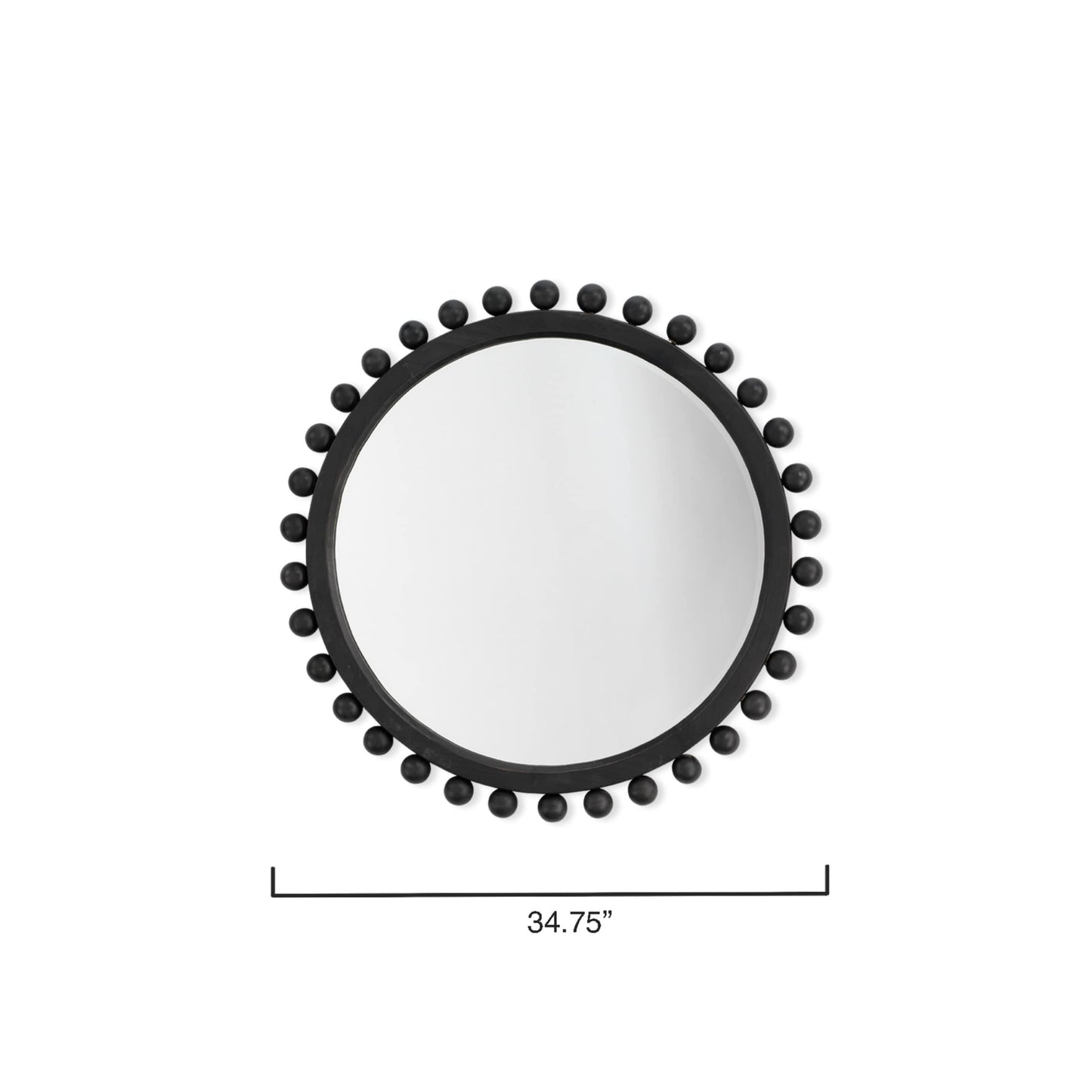 Alden Décor Miroir rond en bois Orion, naturel