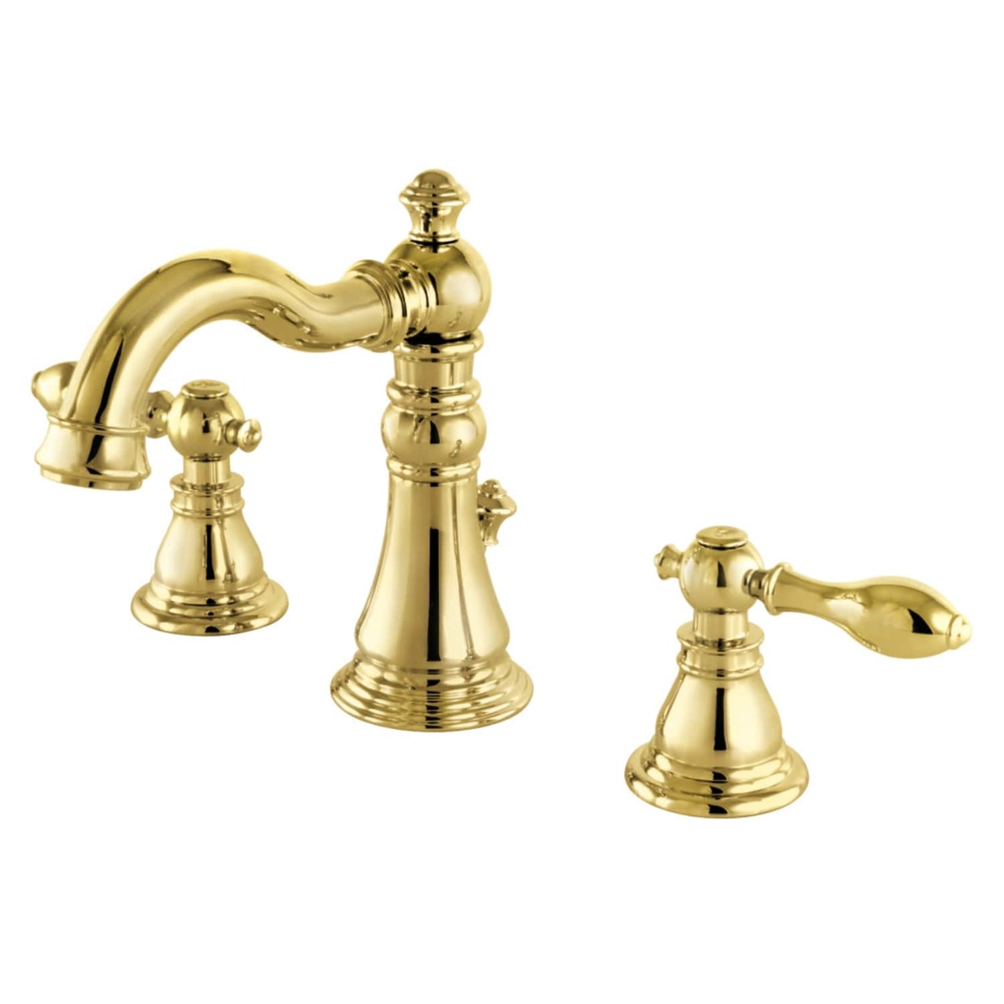 Robinet de salle de bain à large encrage, style américain classique