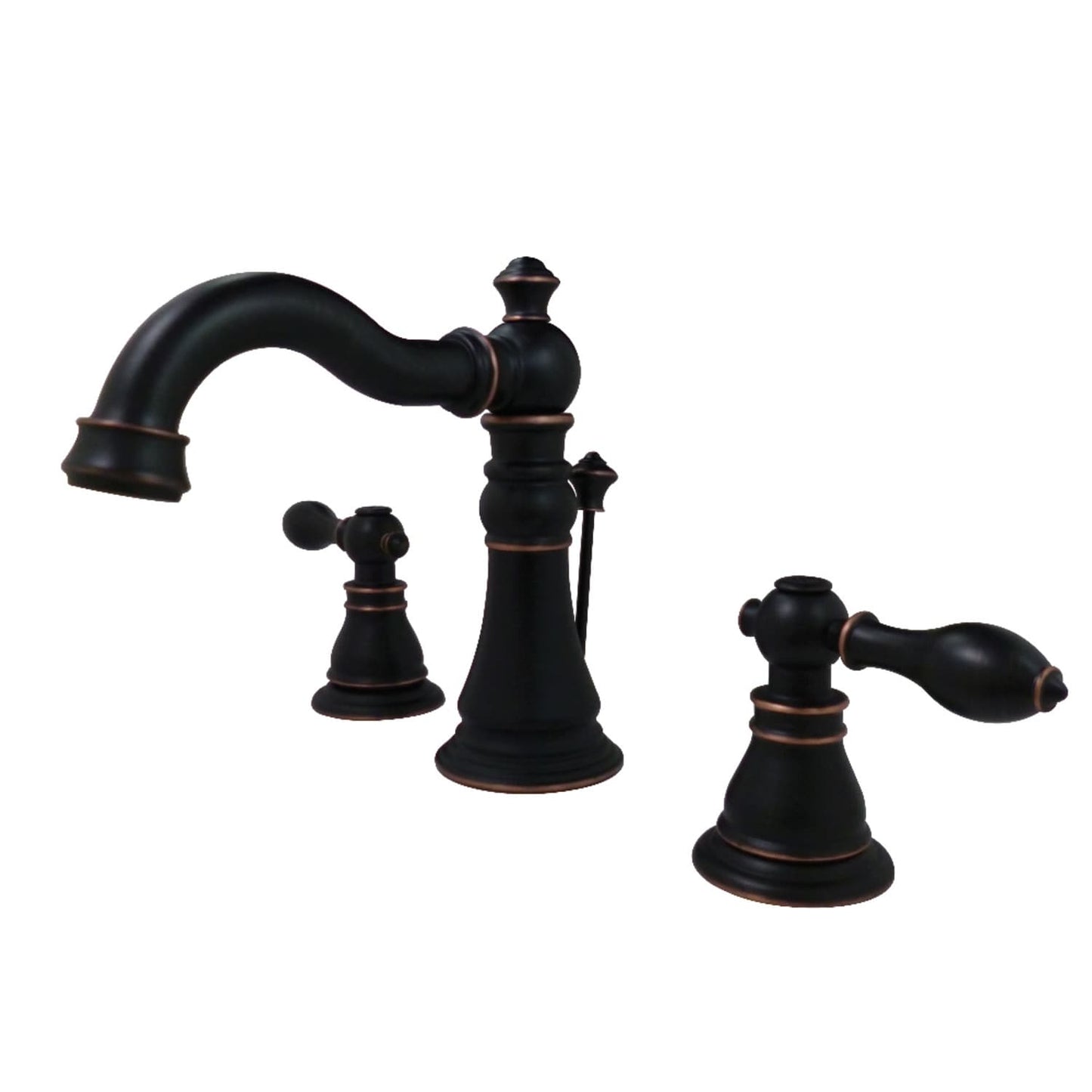 Robinet de salle de bain à large encrage, style américain classique