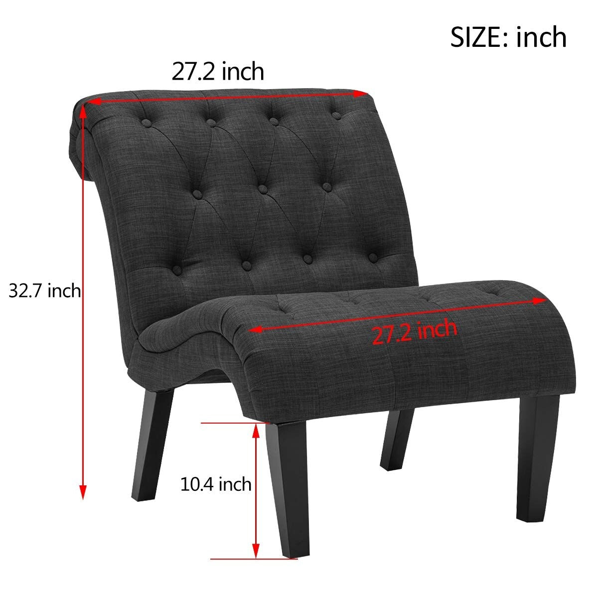 Chaise longue, canapé, fauteuil d'appoint recouvert de tissu pour chambre à coucher et salon.