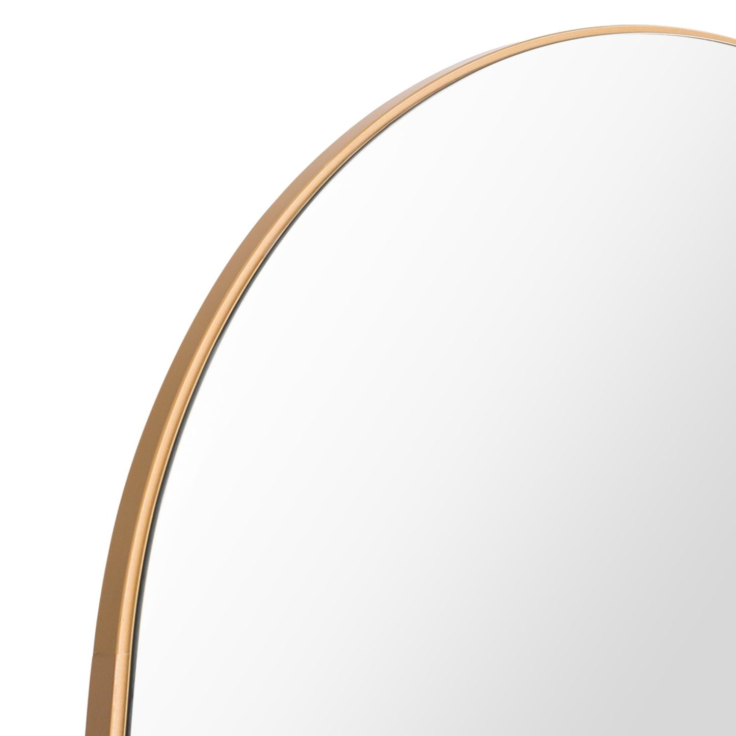 Grand miroir moderne à encadrement incurvé