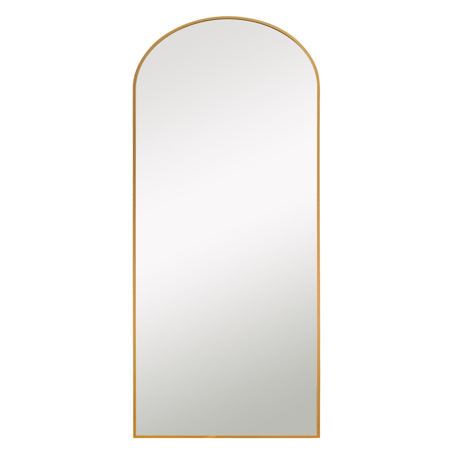 Grand miroir moderne à encadrement incurvé
