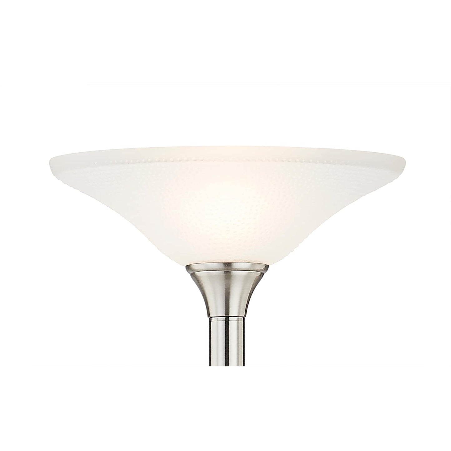 Artiva USA 71 Lampe Torchiere LED à poser avec abat-jours en verre martelé - 71