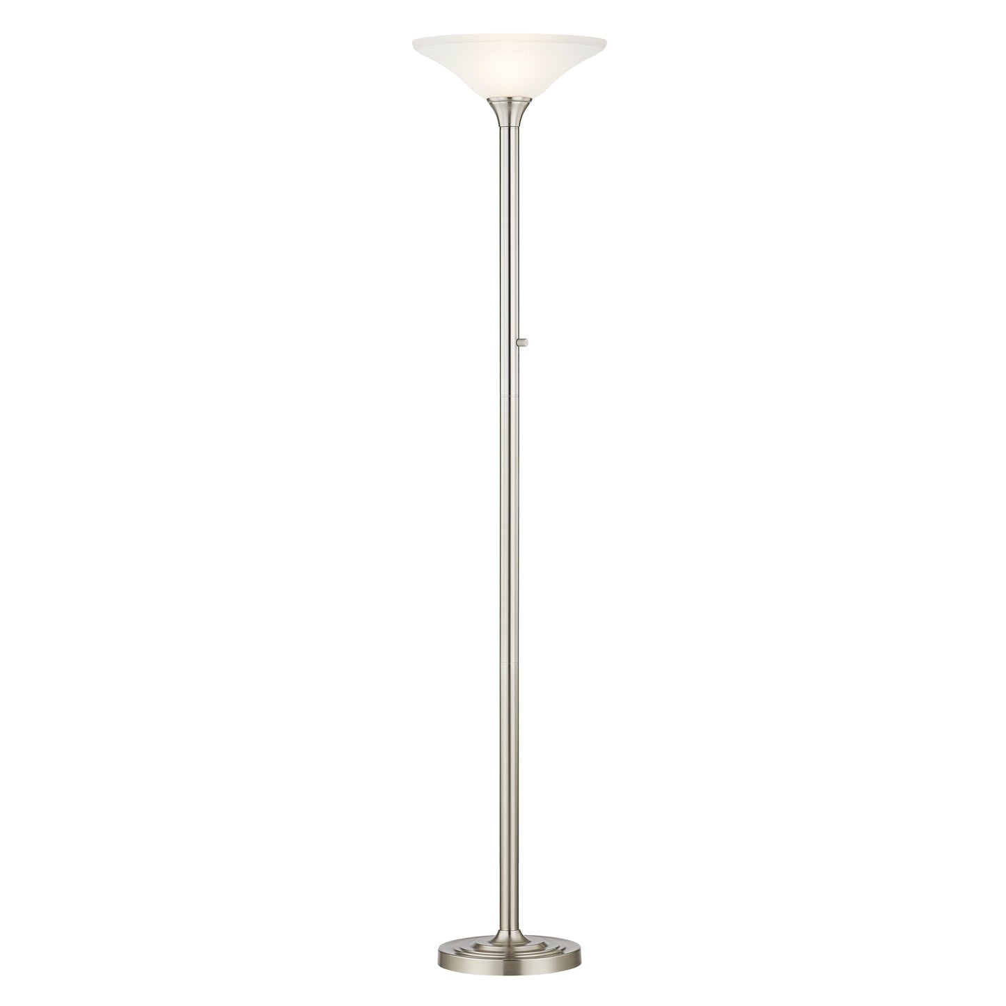 Artiva USA 71 Lampe Torchiere LED à poser avec abat-jours en verre martelé - 71