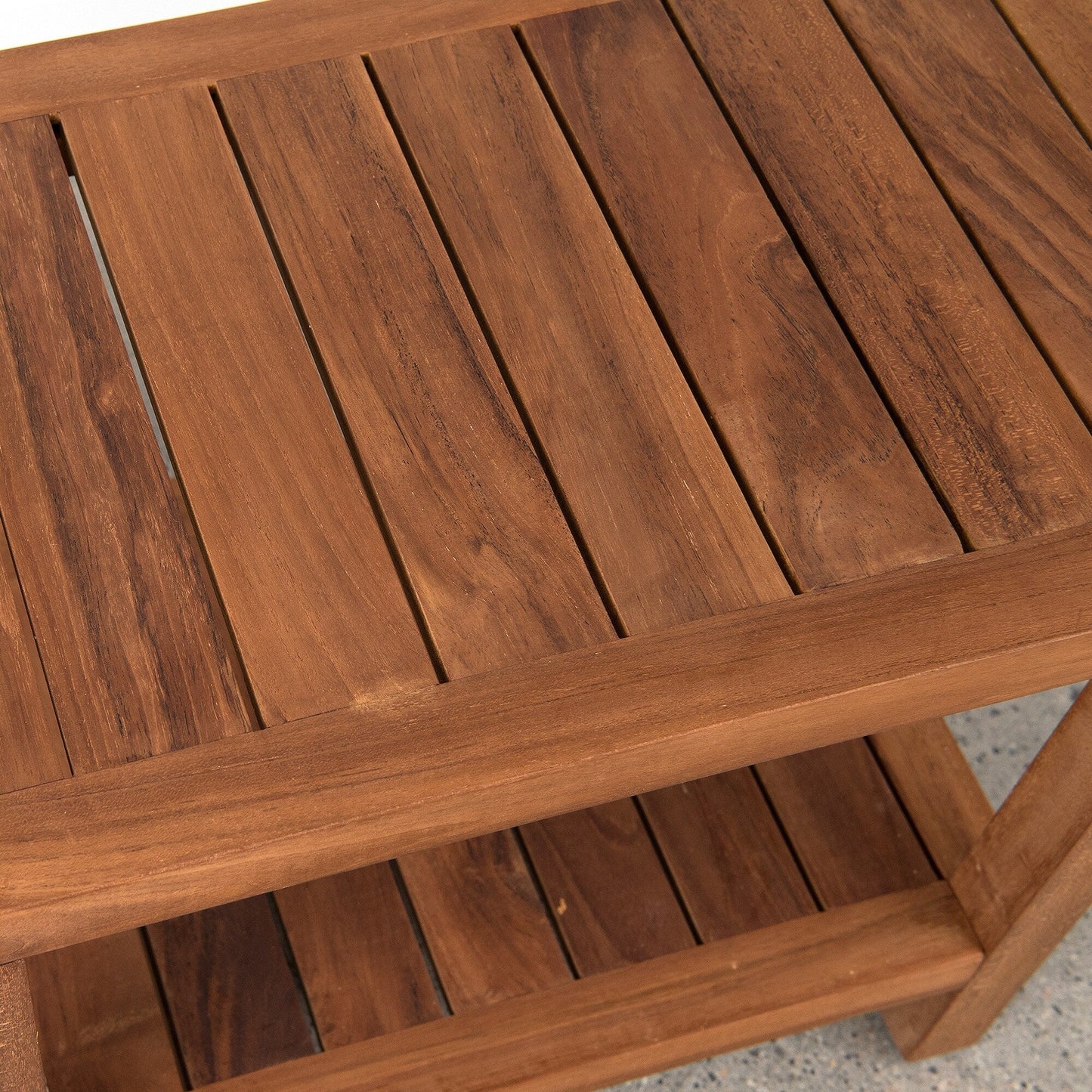 Table/Banc de douche en teck d'Indonésie d'Aurora Home