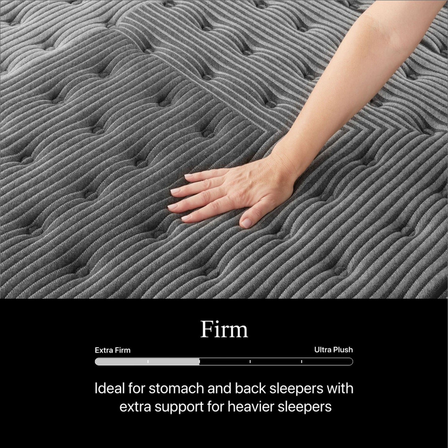 Matelas Beautyrest Black L-Class 13.75, fermeté moyenne.