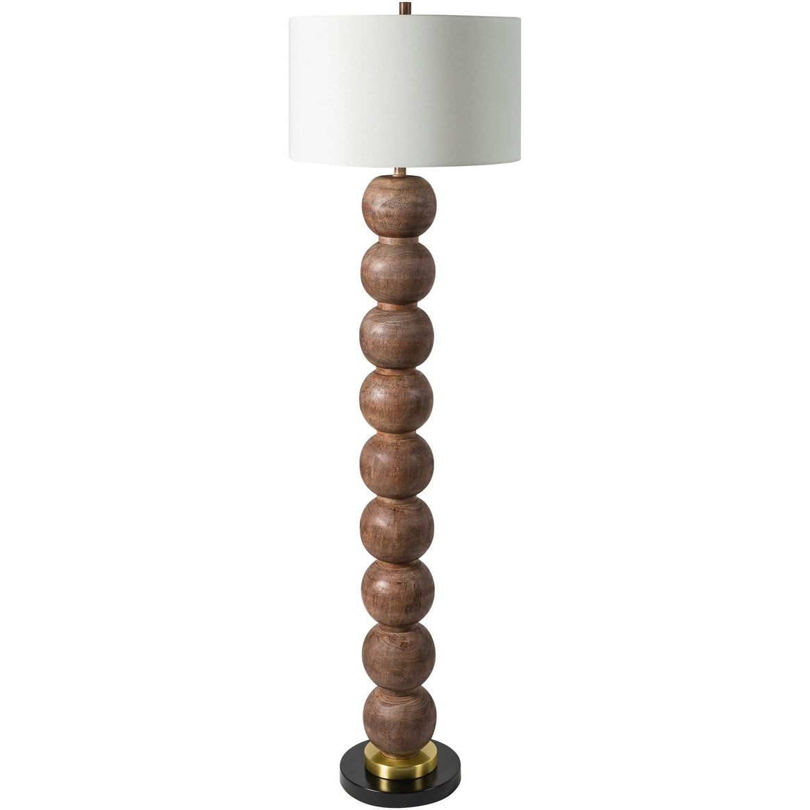 Lampe de chevet à bulle de verre de style transitionnel de Becke