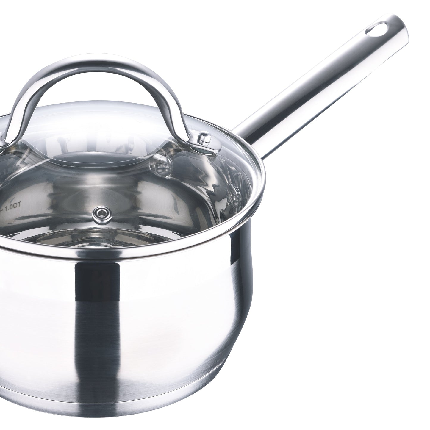 Ensemble de 12 pièces en acier inoxydable Bergner, compatible avec le lave-vaisselle et l'induction.