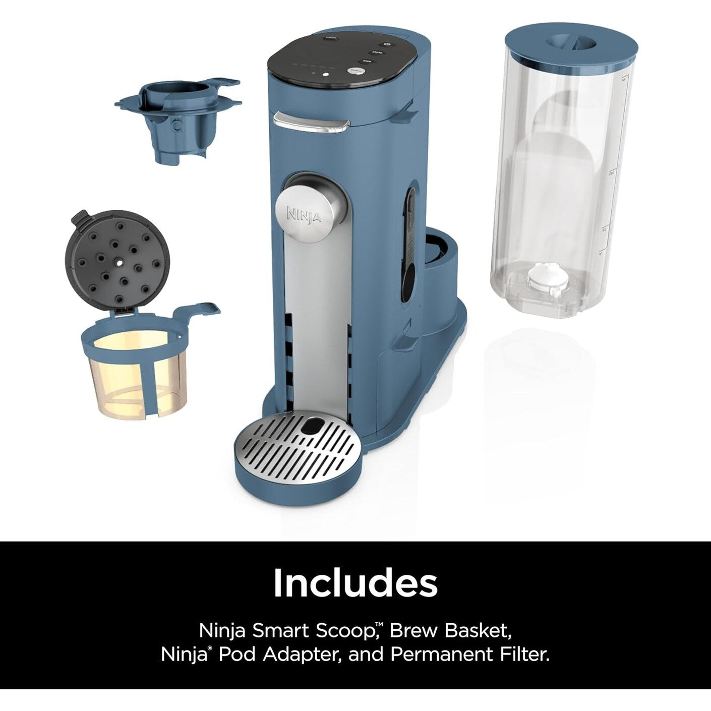Machine à café individuelle Blue, compatible K-Cup, réservoir de 56 oz, tailles de préparation de 6 à 24 oz, compacte