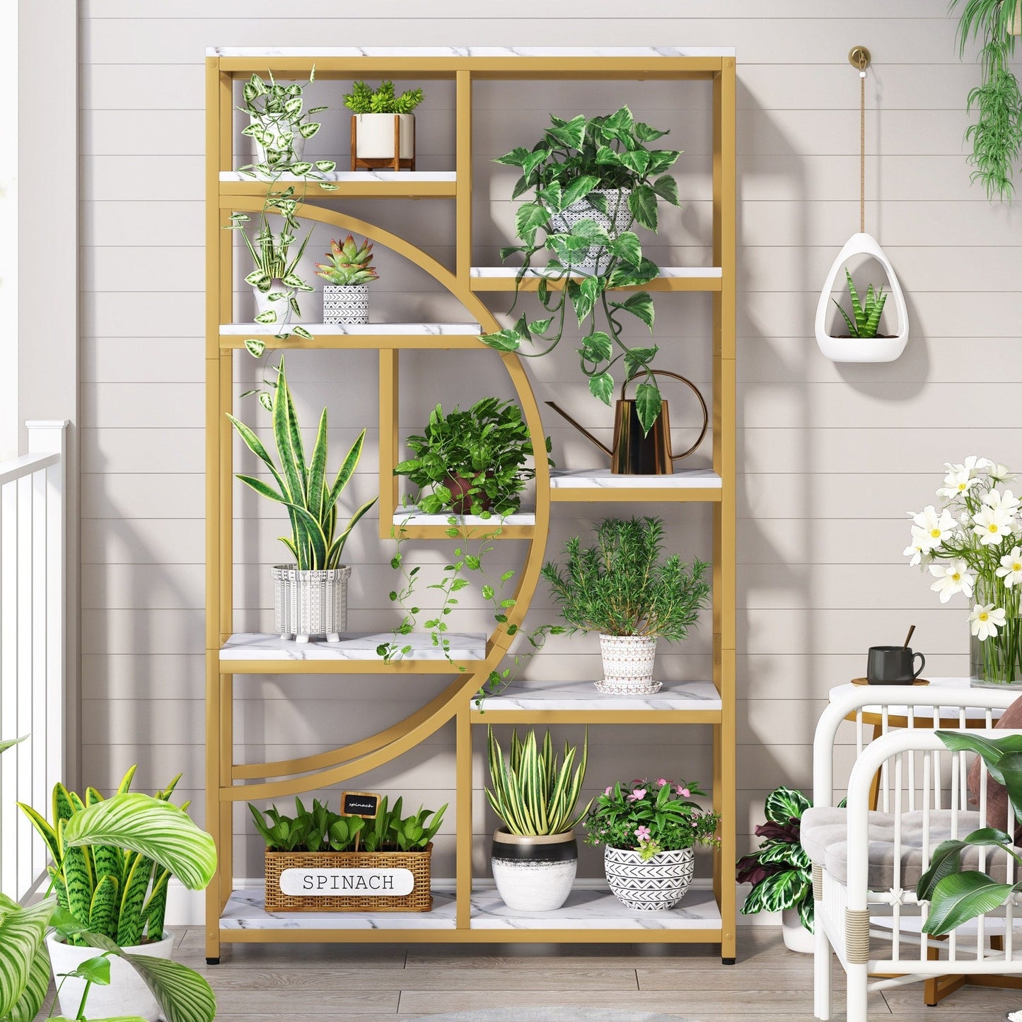 Étagère à livres 5 niveaux, style industriel, pour chambre à coucher, salon, bureau à domicile