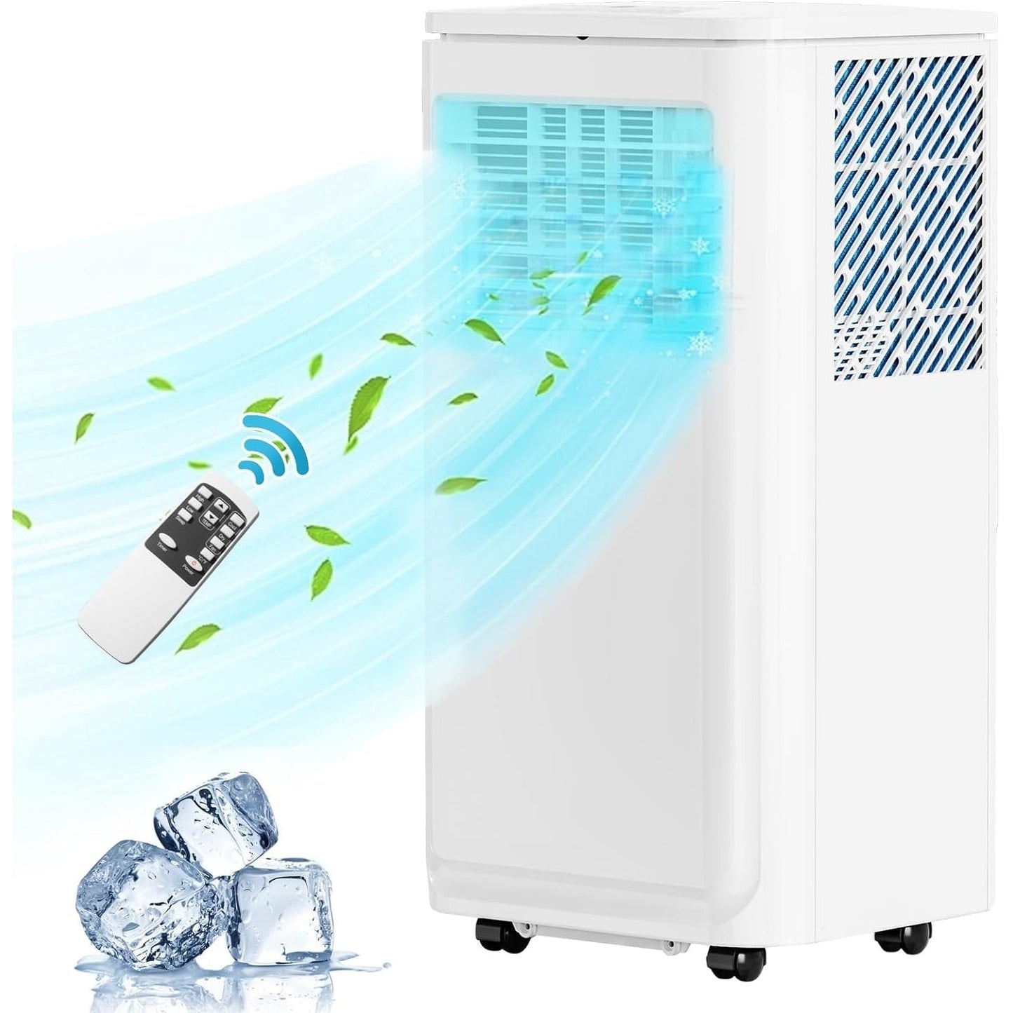Bossin 8000 BTU (ASHRAE), 5000 BTU (SACC) Climatiseur portable 3-en-1 avec télécommande, climatiseur silencieux pour chambre - 880v