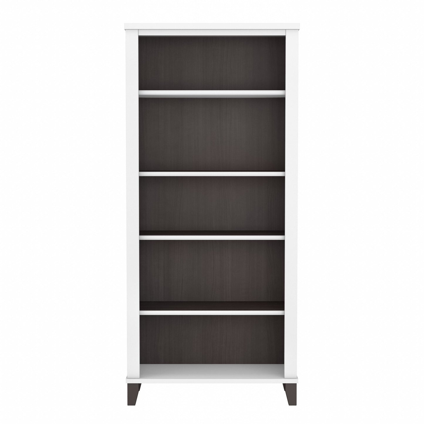 Étagère à livres Bush Furniture Somerset, 5 niveaux, avec étagères réglables