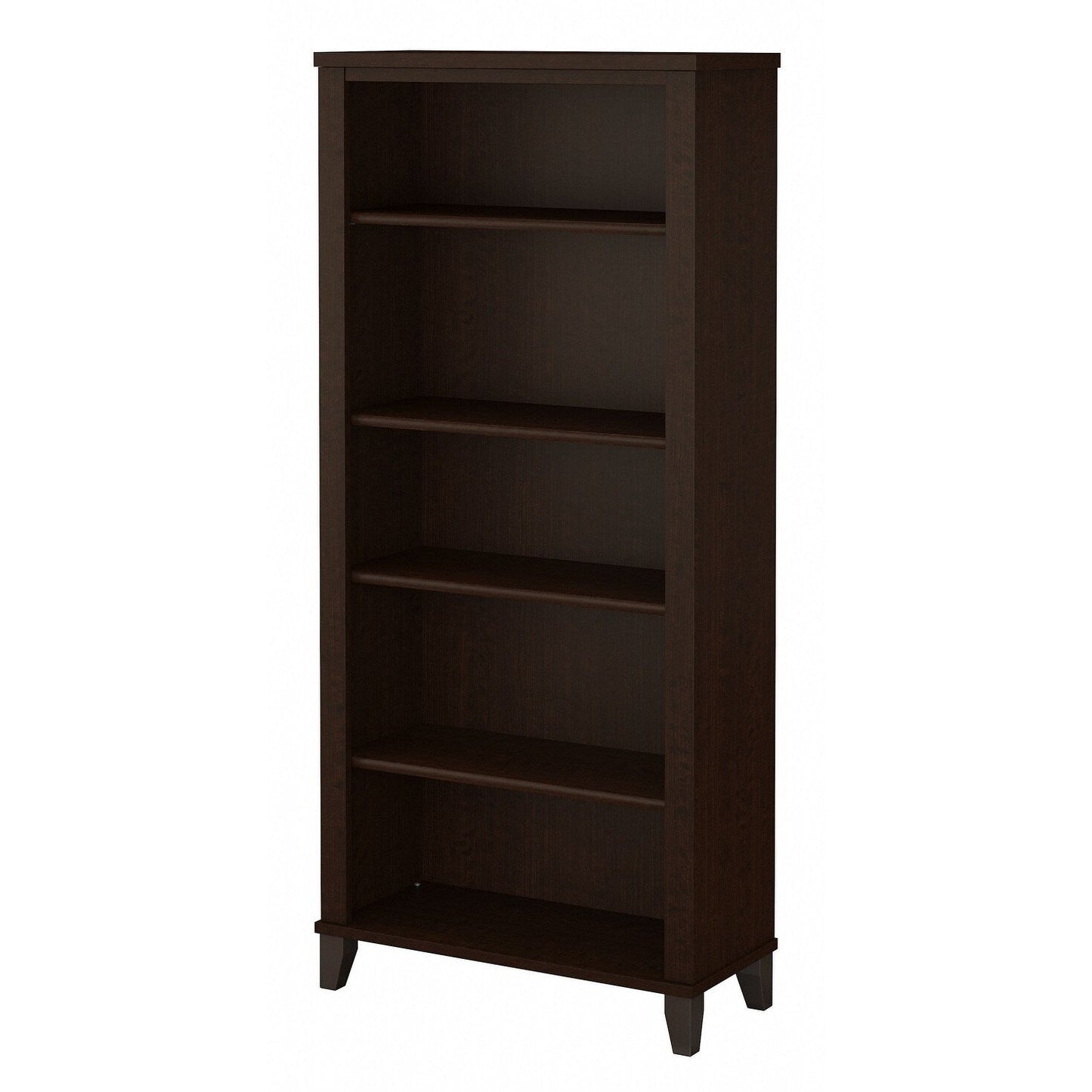 Étagère à livres Bush Furniture Somerset, 5 niveaux, avec étagères réglables