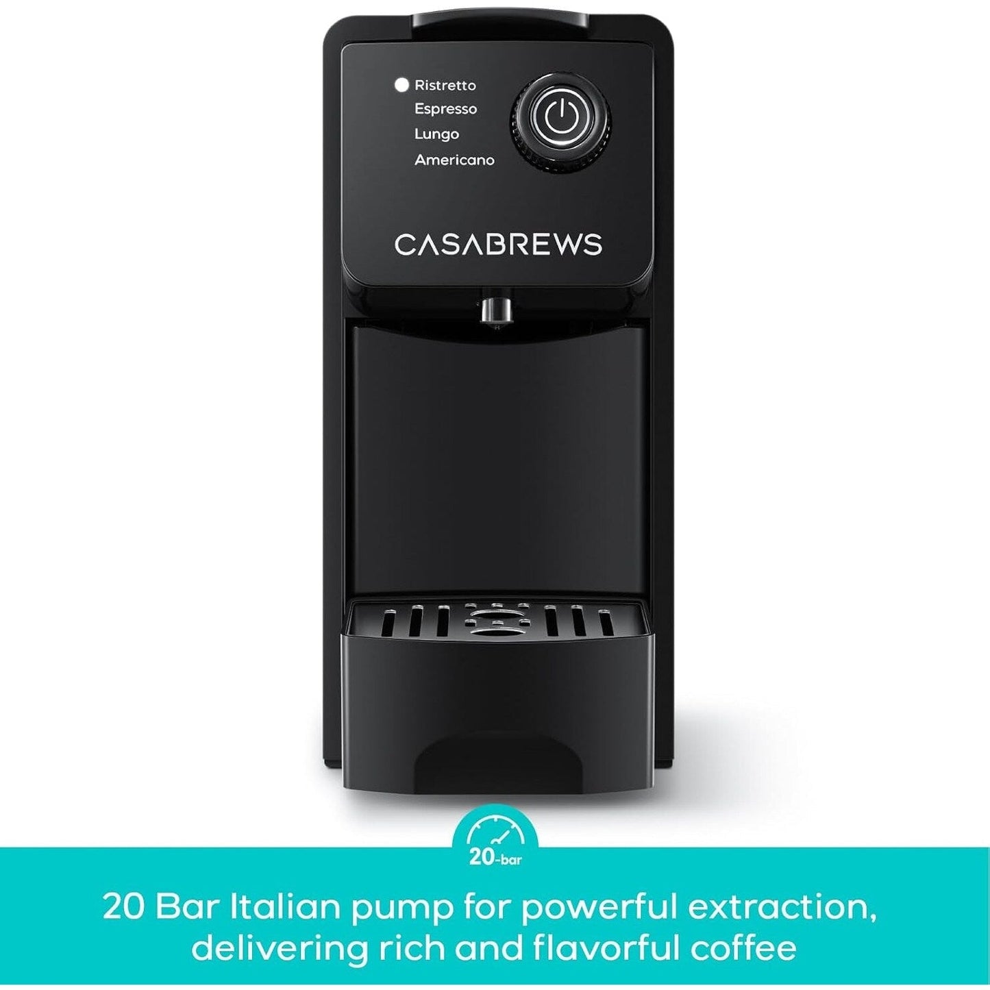 Machine à expresso CASABREWS CM7036E 20 Bar pour capsules Nespresso Original