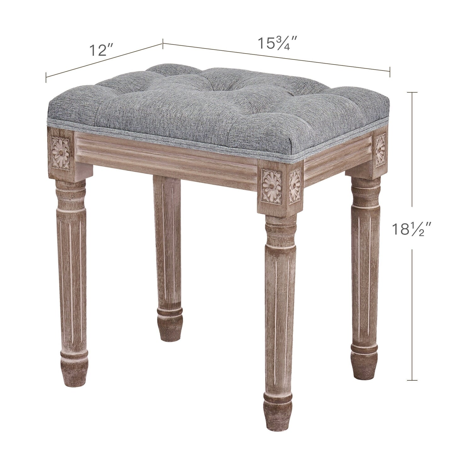 Tabouret de pieds et tabouret de coiffeuse rembourrés CO-Z, style vintage français